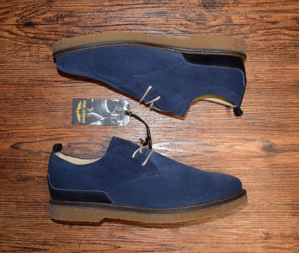 PME Legend - suede leren Cobra veterschoen Navy - maat 42, Kleding | Heren, Blauw, Nieuw, Ophalen of Verzenden, PME Legend