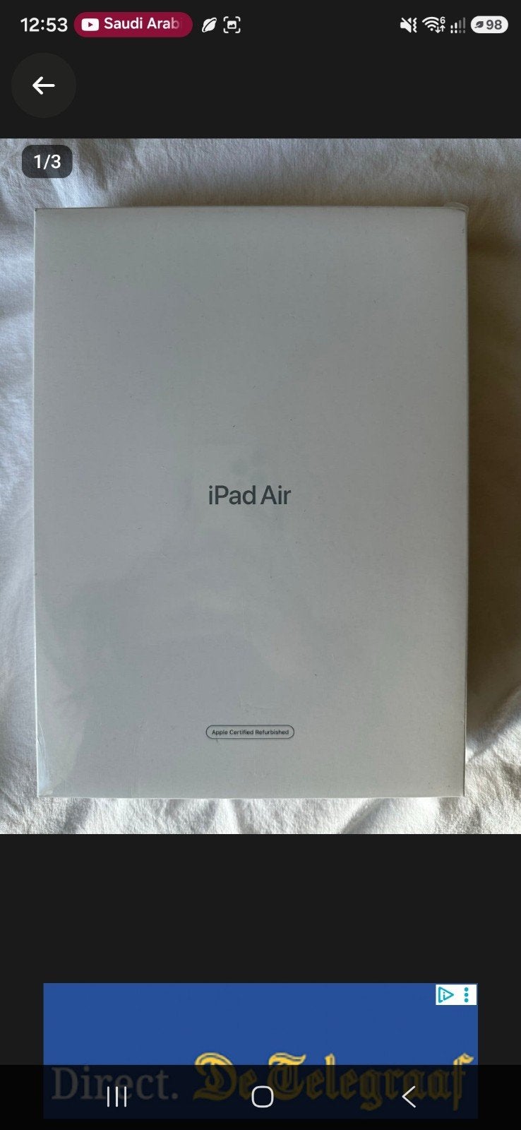 Apple iPad Air 5 64GB Wi-Fi Blue – CPO – Geseald, Apple, Refurbished, Ophalen of Verzenden, Reborntech777@gmail.com