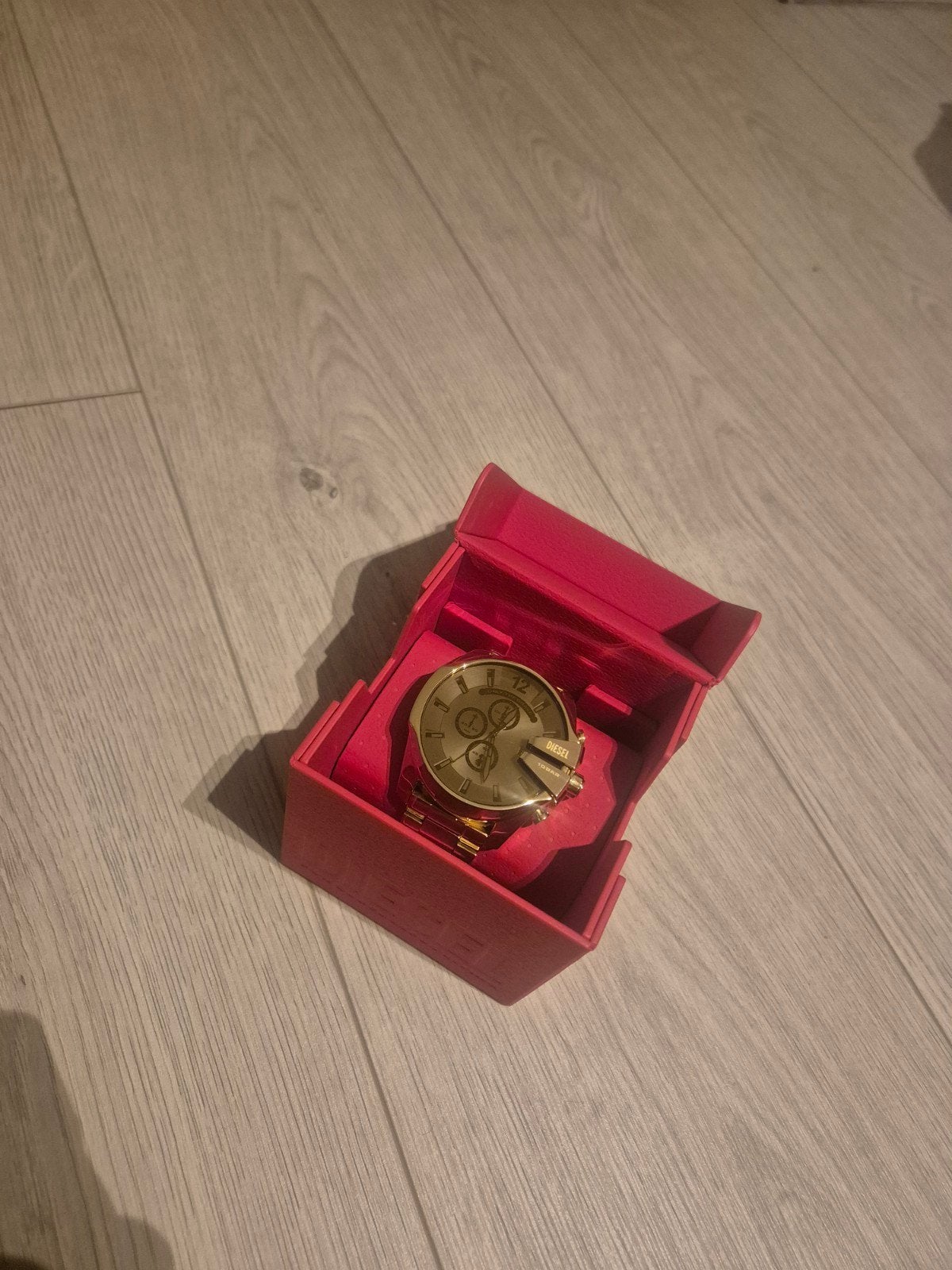 Diesel heren horloge, Polshorloge, Zo goed als nieuw, Goud, Goud
