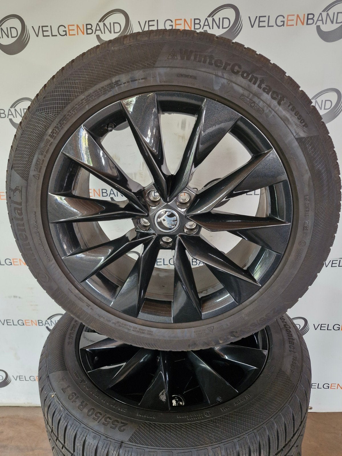 Winterset Skoda Enyac Elroq 235 55 255 50 19 5x112 57,1 vag, Auto-onderdelen, Banden en Velgen, 19 inch, Gebruikt, ., Banden en Velgen