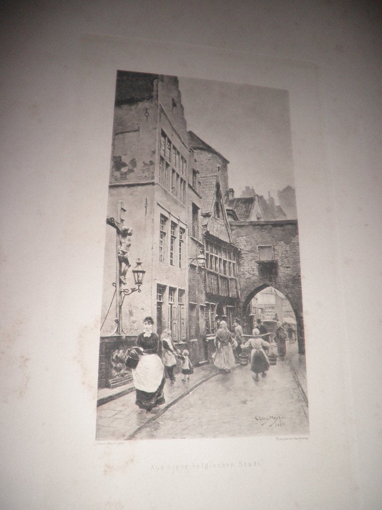 12 fotogravures van Claus Meyer., Antiek en Kunst, Ophalen of Verzenden, Dagelijks leven, Overige technieken, 1800 - 1899