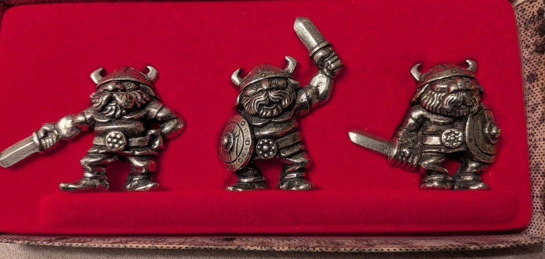 A.S TINN-PER Handgemaakte Tinnen Vikingen uit Noorwegen, Ophalen of Verzenden
