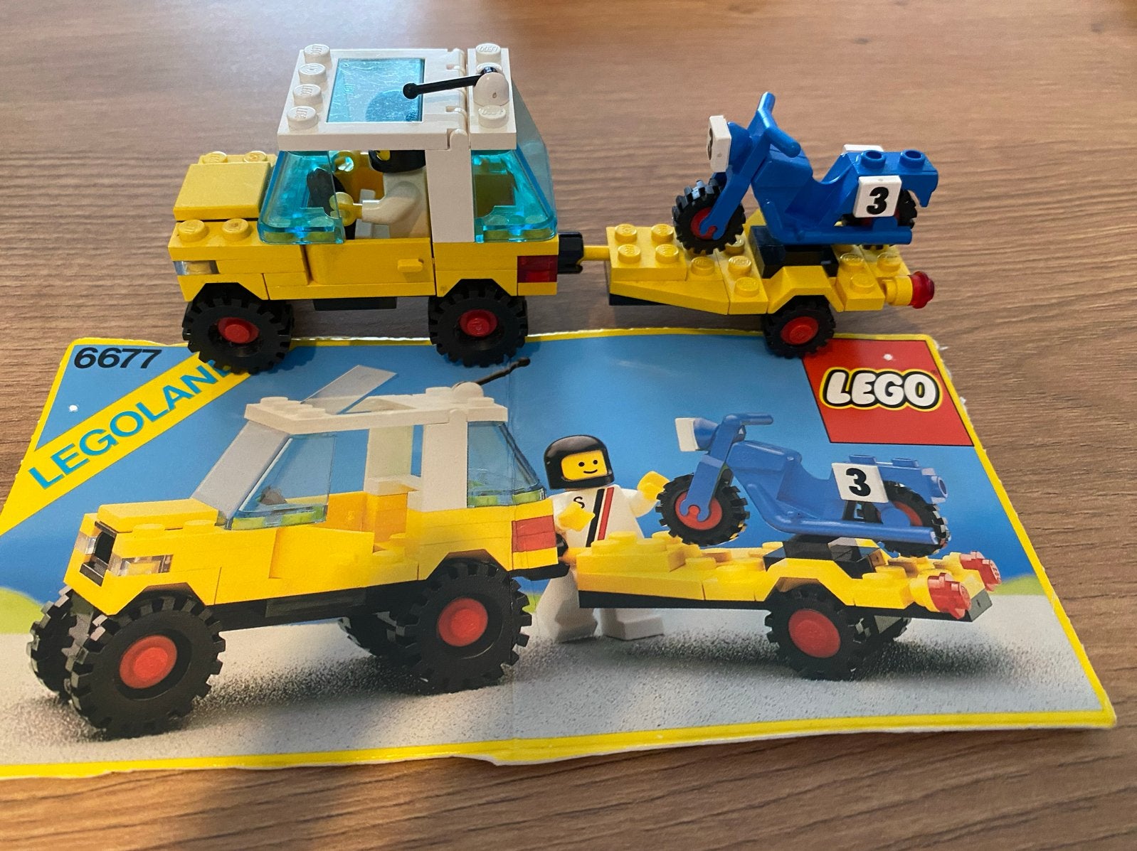 Lego Legoland 6677 - Race Auto Transporter, Ophalen of Verzenden, Gebruikt
