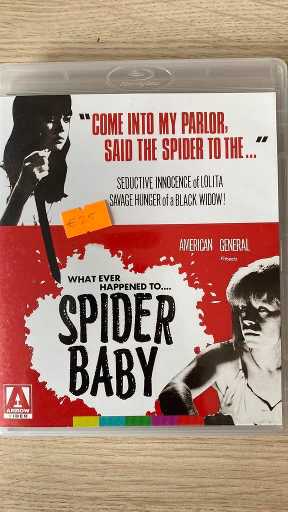 Spider baby blu ray horror, Ophalen of Verzenden, Zo goed als nieuw, Horror