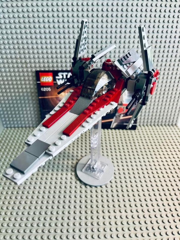 LEGO Star Wars 6205 V-Wing Fighter, Gebruikt, Star Wars, Lego, Ophalen of Verzenden