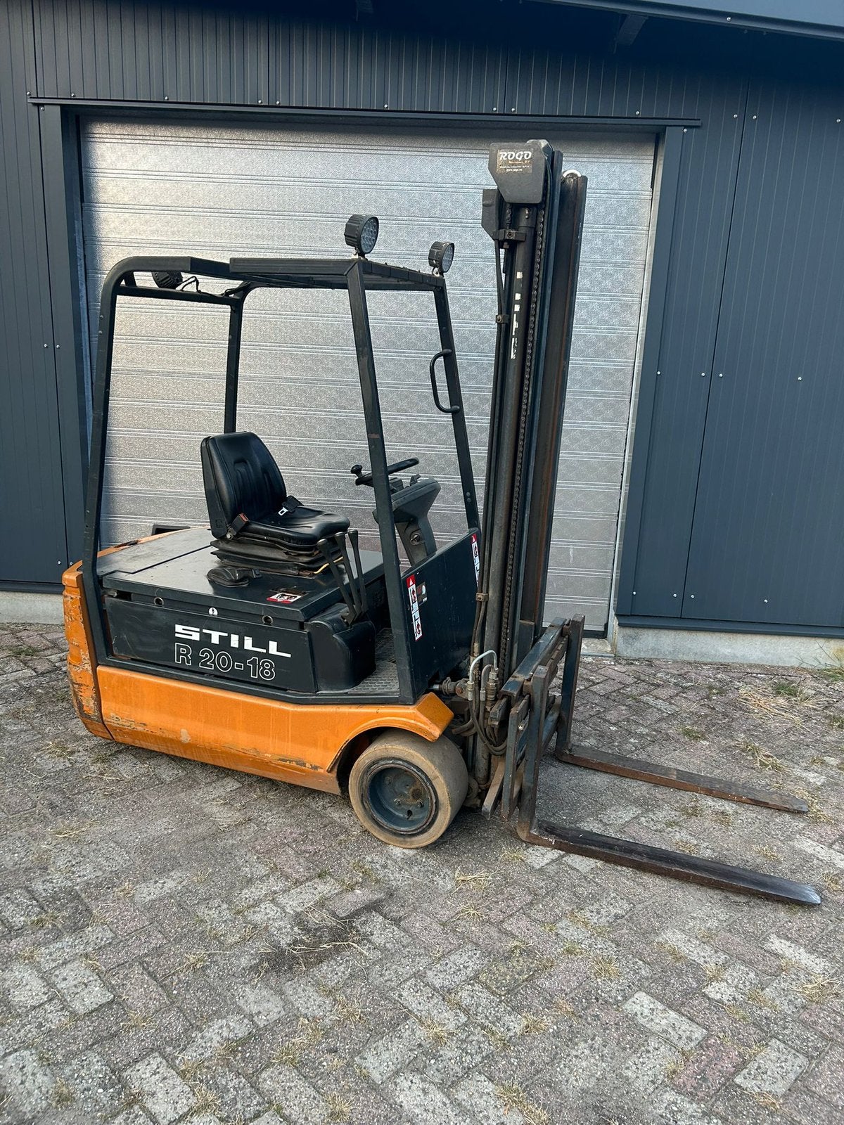 Heftruck still, Ophalen