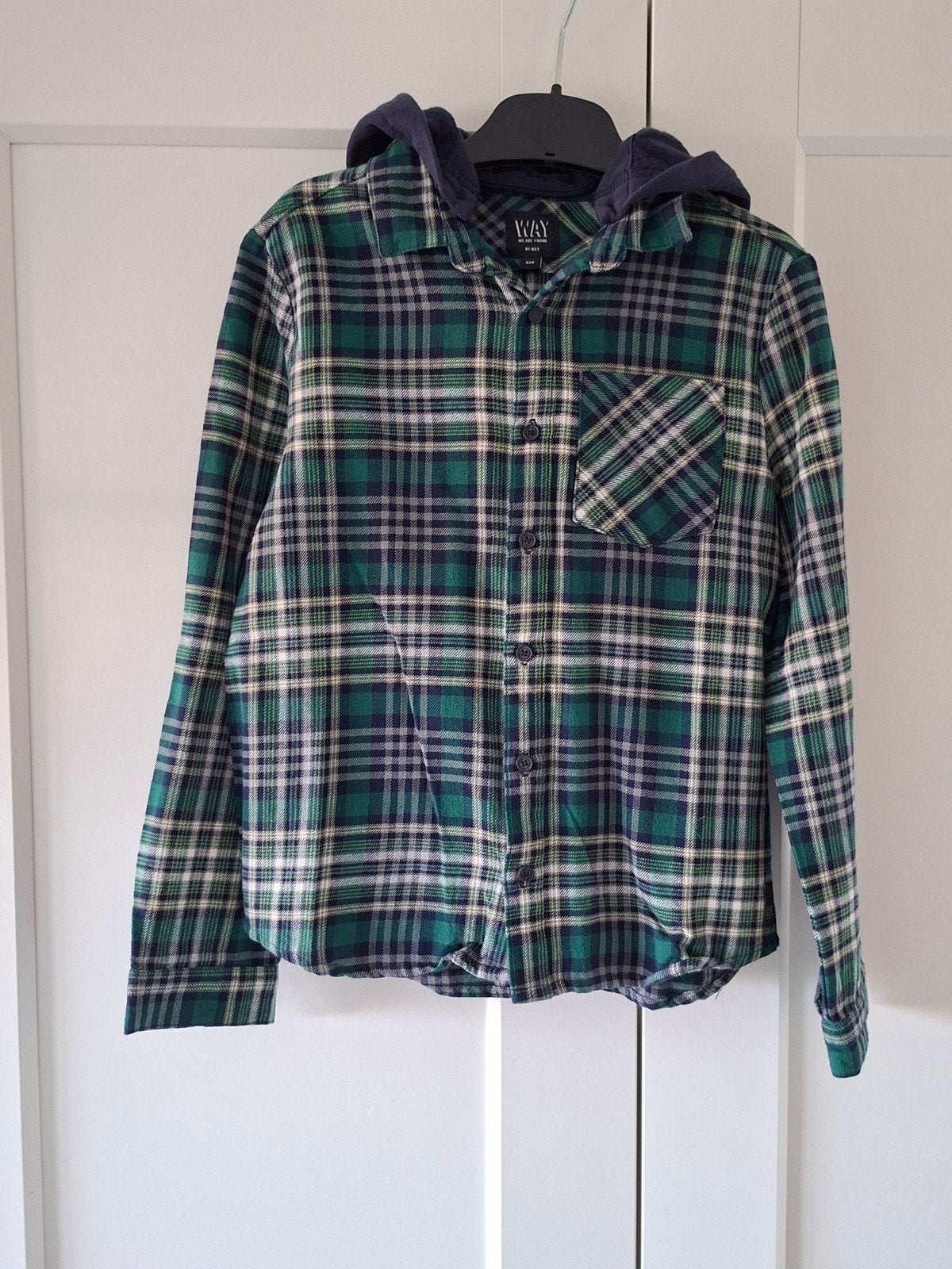 Jongens overhemd IKKS maat 140 (valt als 128/134), Ophalen, IKKS, Overhemd of Blouse, Zo goed als nieuw