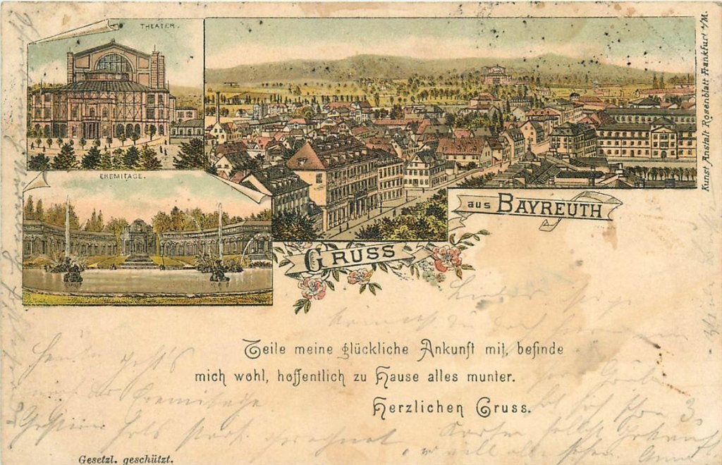 379-127-015 Bayreuth Litho, Ophalen of Verzenden, Voor 1920, Duitsland