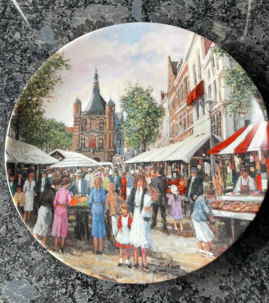 Deventer De Waag Originele Sierbord Koos Van Loon, Ophalen of Verzenden
