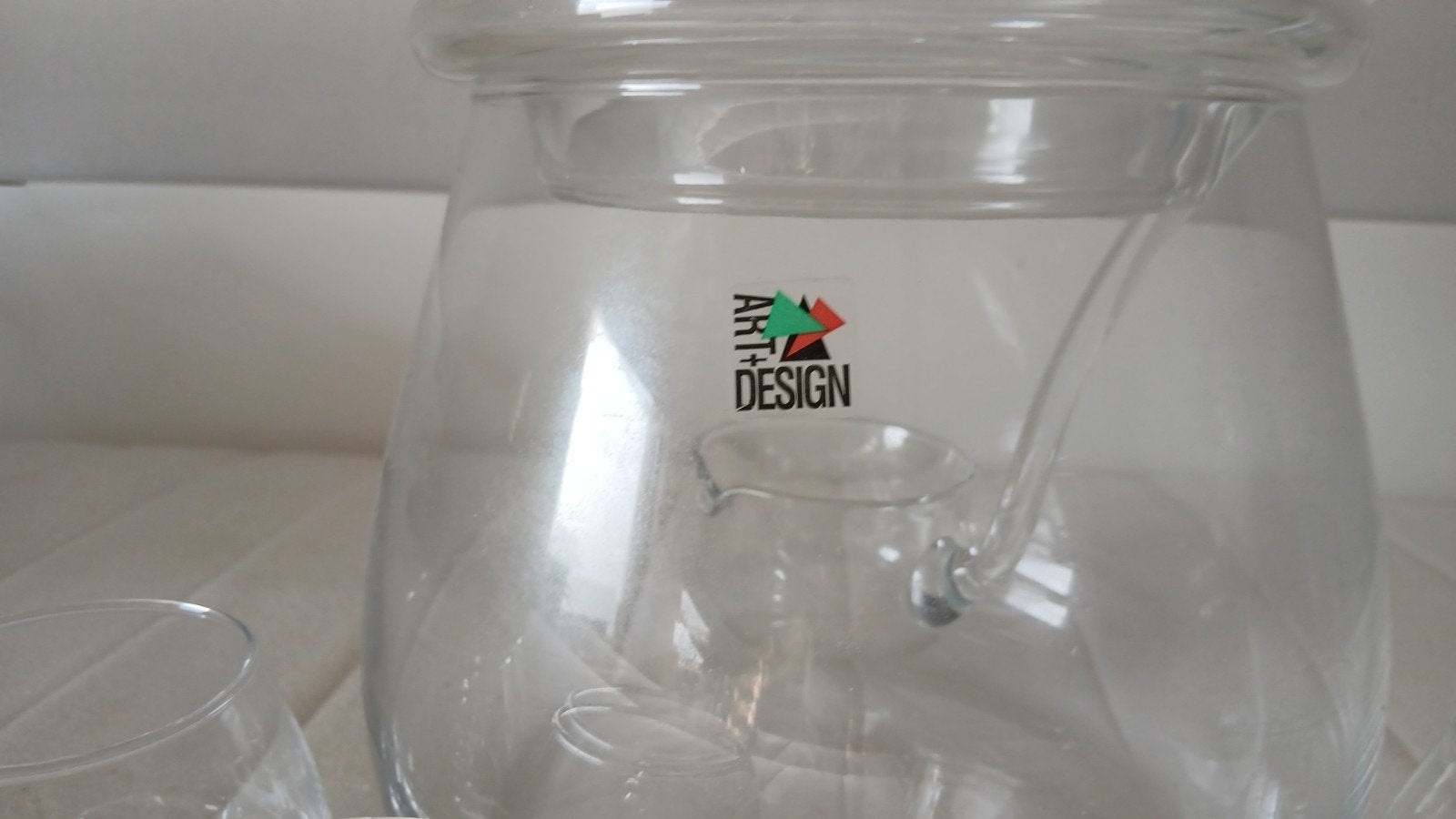 Art Design nieuwe bowl set.Alles van glas,zelfs de opschepel, Huis en Inrichting, Keuken | Servies, Nieuw, Ophalen of Verzenden