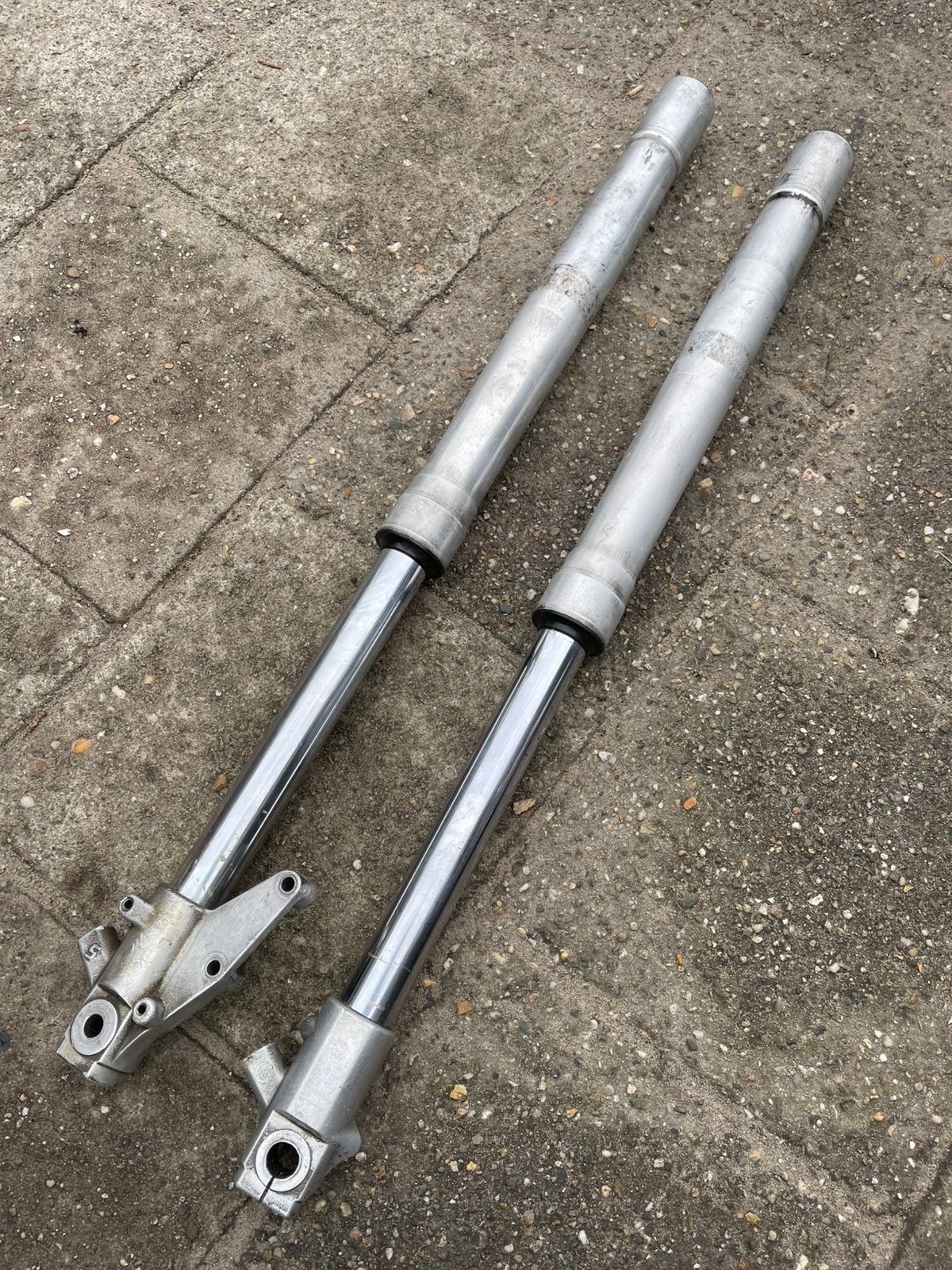 Showa voorvork poten upside down Derbi senda xtreme 12 mm as, Ophalen of Verzenden, Zo goed als nieuw