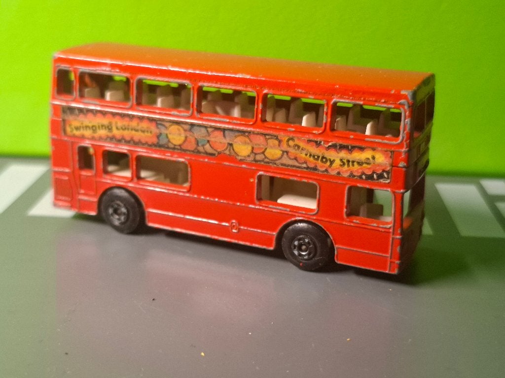 Matchbox - The Londoner London Bus [rood] 1/124, Ophalen of Verzenden, Gebruikt, Bus of Vrachtwagen