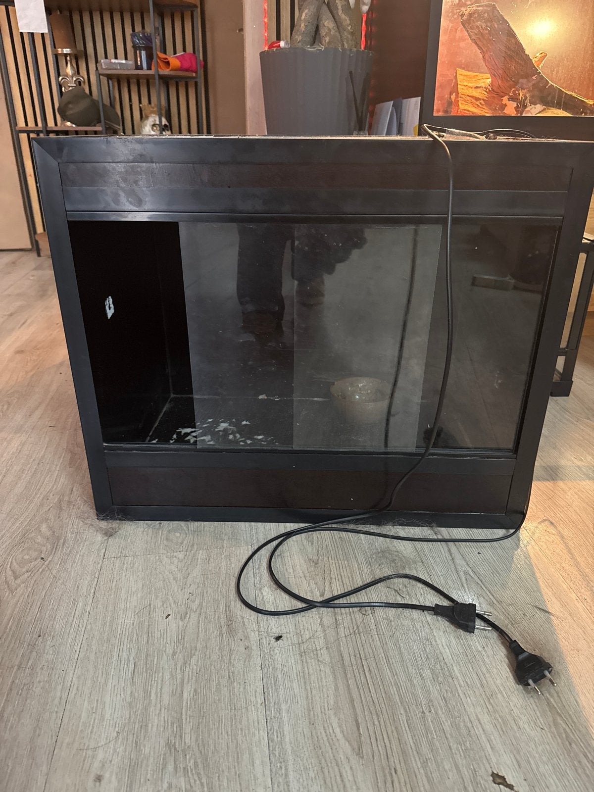 Terrarium, Ophalen, Leeg aquarium