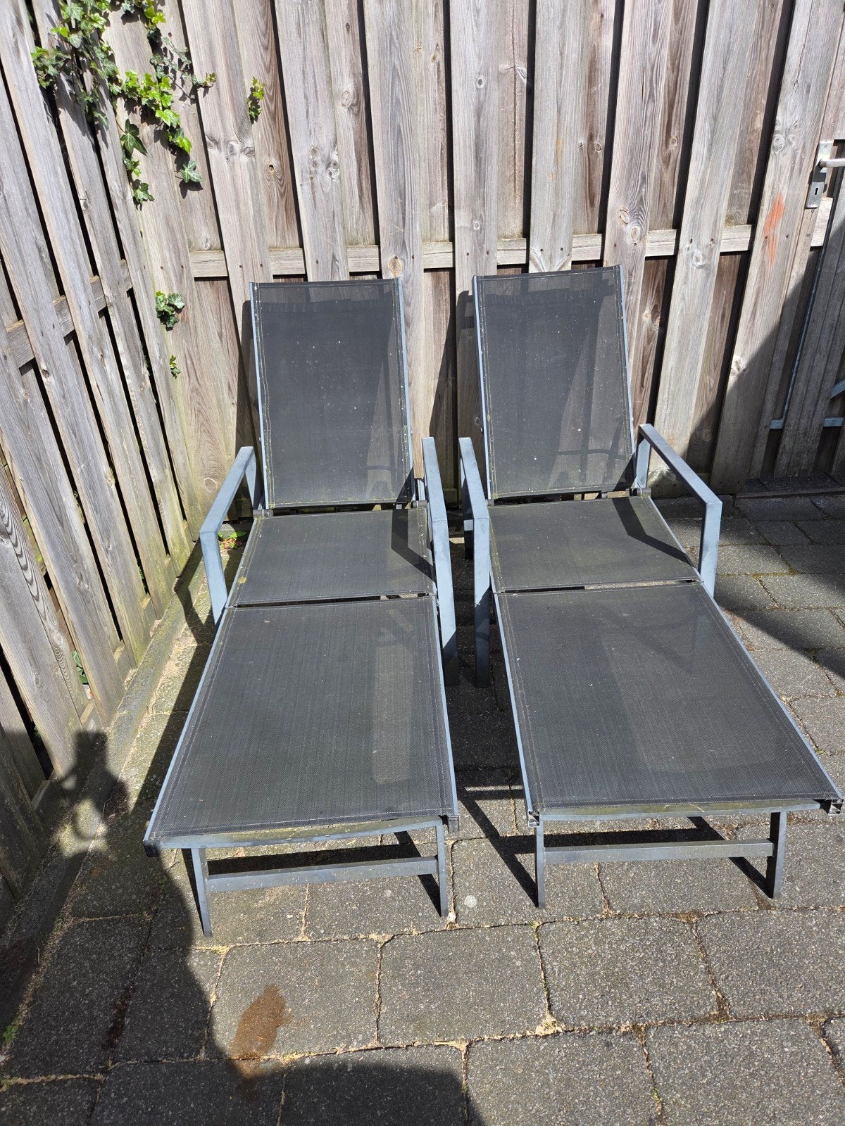 2 heerlijke ligbedden., Ophalen, Gebruikt, Aluminium, Inklapbaar