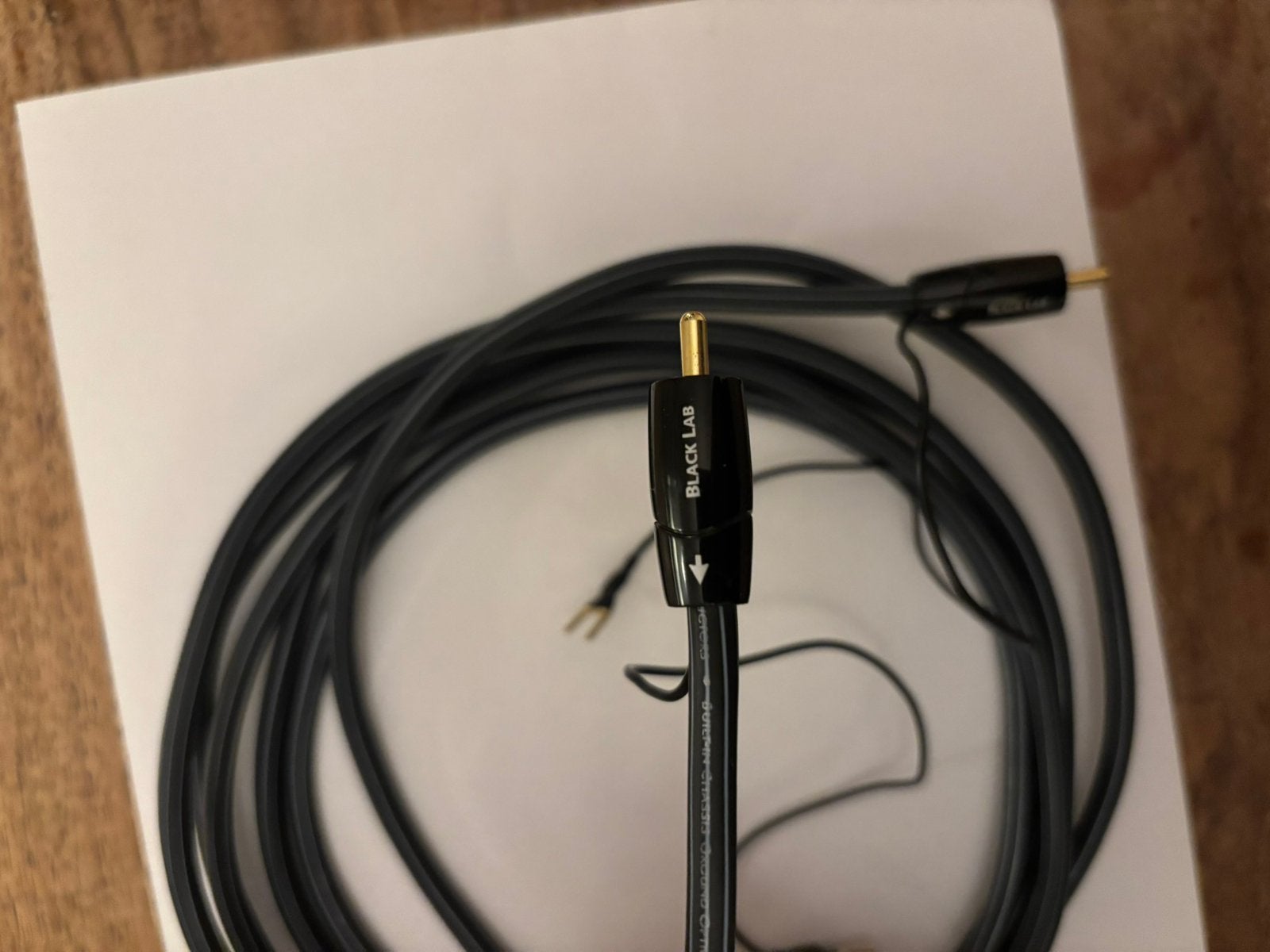 Audioquest Black Lab 3m, Ophalen of Verzenden, Zo goed als nieuw, 2 tot 5 meter, Luidsprekerkabel