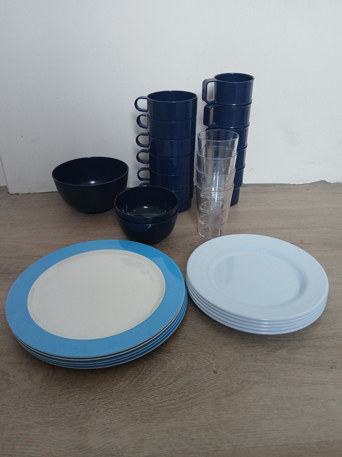 28 delig mepal servies, Caravans en Kamperen, Ophalen of Verzenden, Gebruikt