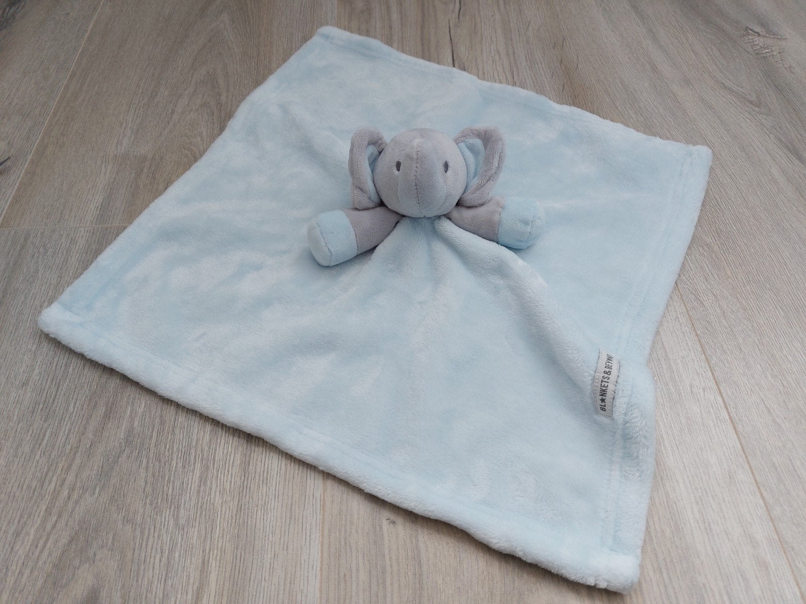 Knuffel knuffeldoekje blankets & beyond olifant blauw K9264, Ophalen of Verzenden, Zo goed als nieuw, Riet