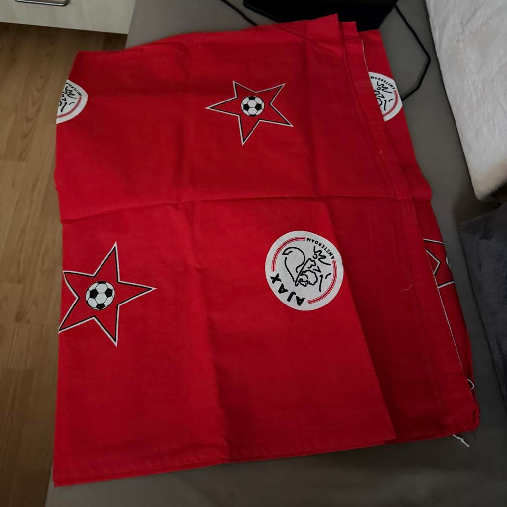 Ajax gordijnen 2 stuks groot, Ophalen, 200 cm of meer