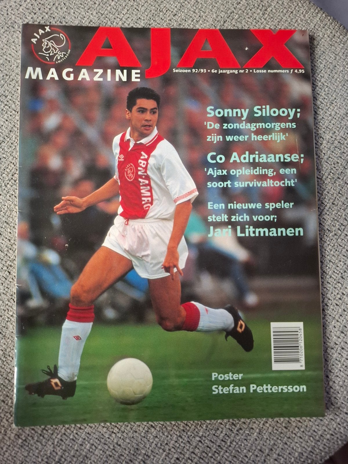 Ajax Magazine Seizoen 92/93 - Nummer 2, Ophalen of Verzenden, Gelezen, Sport en Vrije tijd