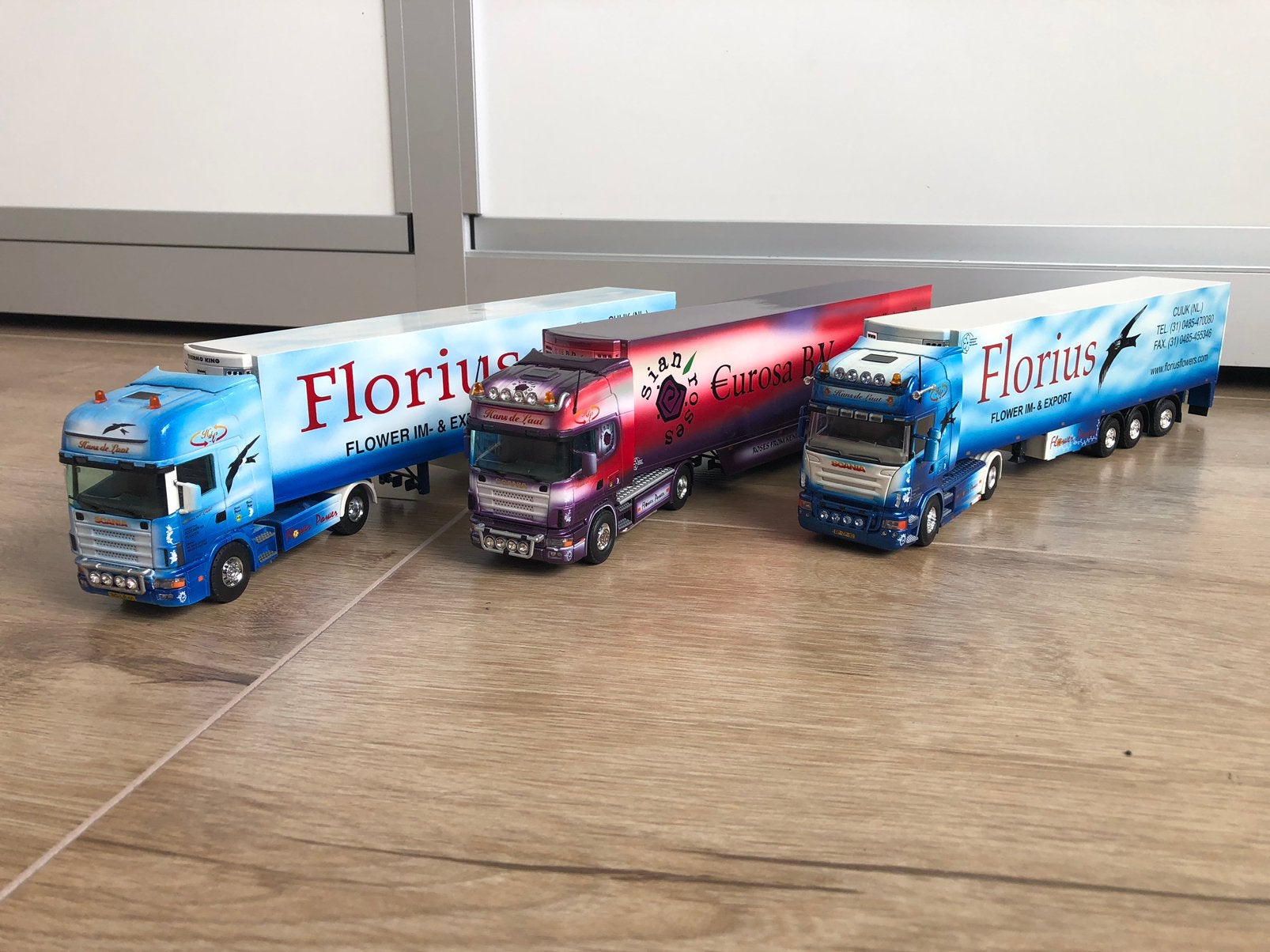 Tekno hans de laat florius/eurosa, Hobby en Vrije tijd, Modelauto's | 1:50, Verzenden, Zo goed als nieuw, Bus of Vrachtwagen, Tekno