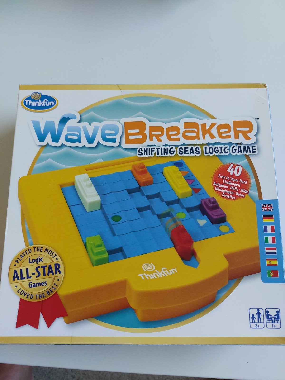 WaveBreaker Shifting Seas Logic Game -, Een of twee spelers, Ophalen of Verzenden, Zo goed als nieuw, ThinkFun