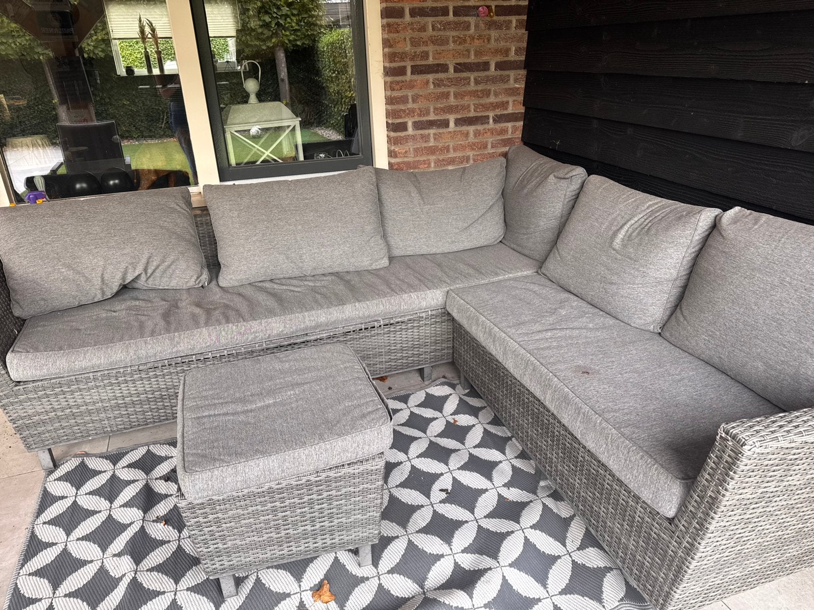 Gratis of te halen, Tuin en Terras, Ophalen, Gebruikt, 6 zitplaatsen, Loungeset
