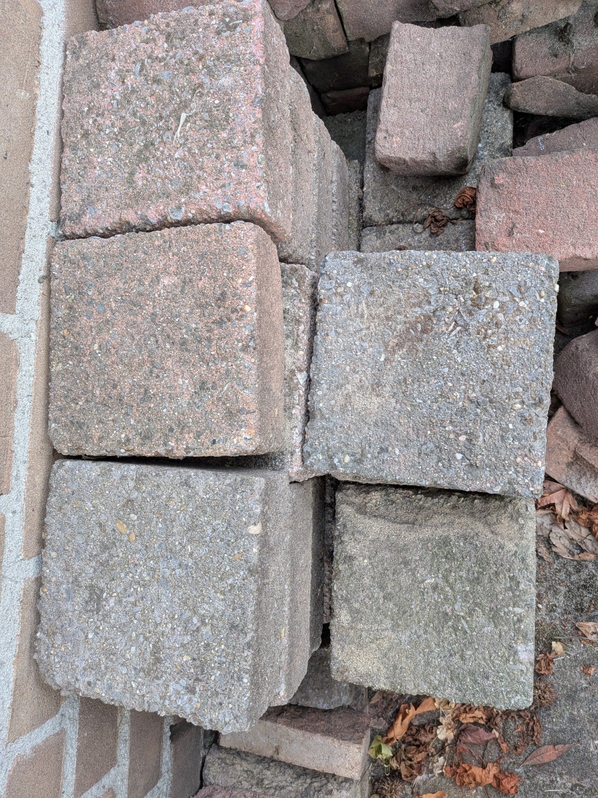 Straatstenen 14x14x6 cm voor voortuin of terras - 11 m², Ophalen, Gebruikt, 10 m² of meer, Beton