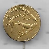 VOGEL SPELD GOUDKLEURIG, Verzamelen, Verzenden, Gebruikt, Dier of Natuur, Speldje of Pin