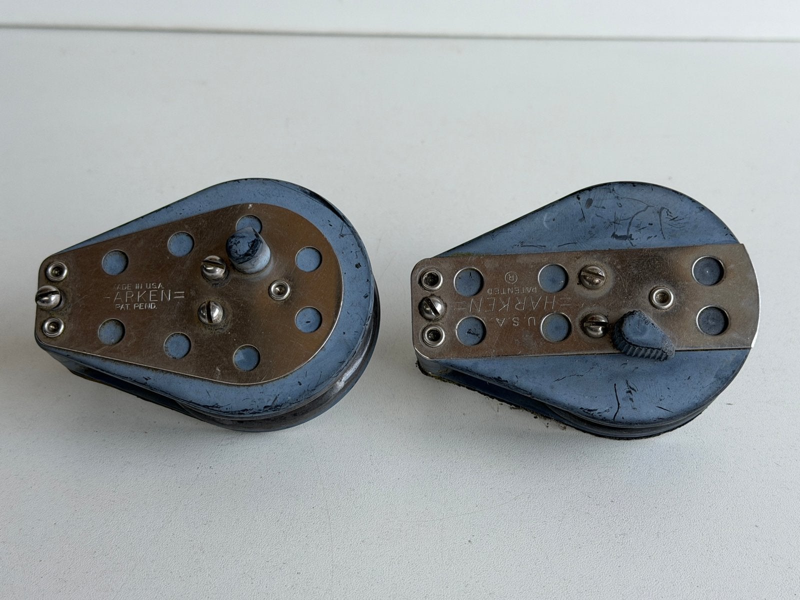 Harken schildpadblok met ratel 75 mm tot 12 mm lijn, Ophalen of Verzenden, Gebruikt, Overige typen