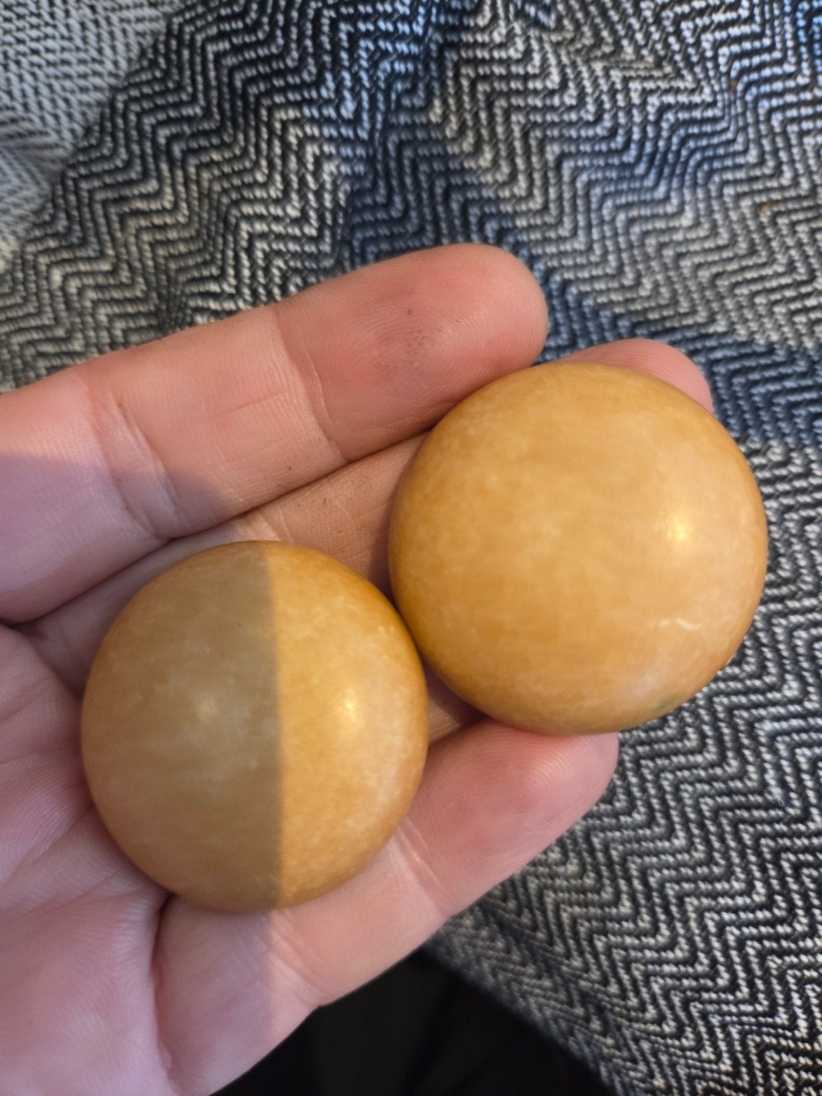 Grote oorbellen zo goed als nieuw, Sieraden, Tassen en Uiterlijk, Overige materialen, Beige, Ophalen of Verzenden, Zo goed als nieuw