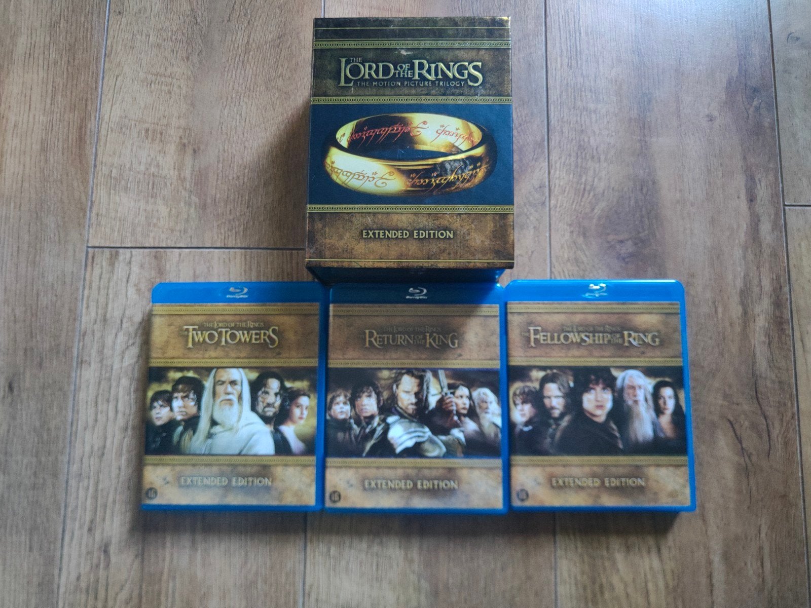 Blu-ray LOTR Lord of the Rings Extended Edition Trilogy box, Ophalen of Verzenden, Zo goed als nieuw, Science Fiction en Fantasy