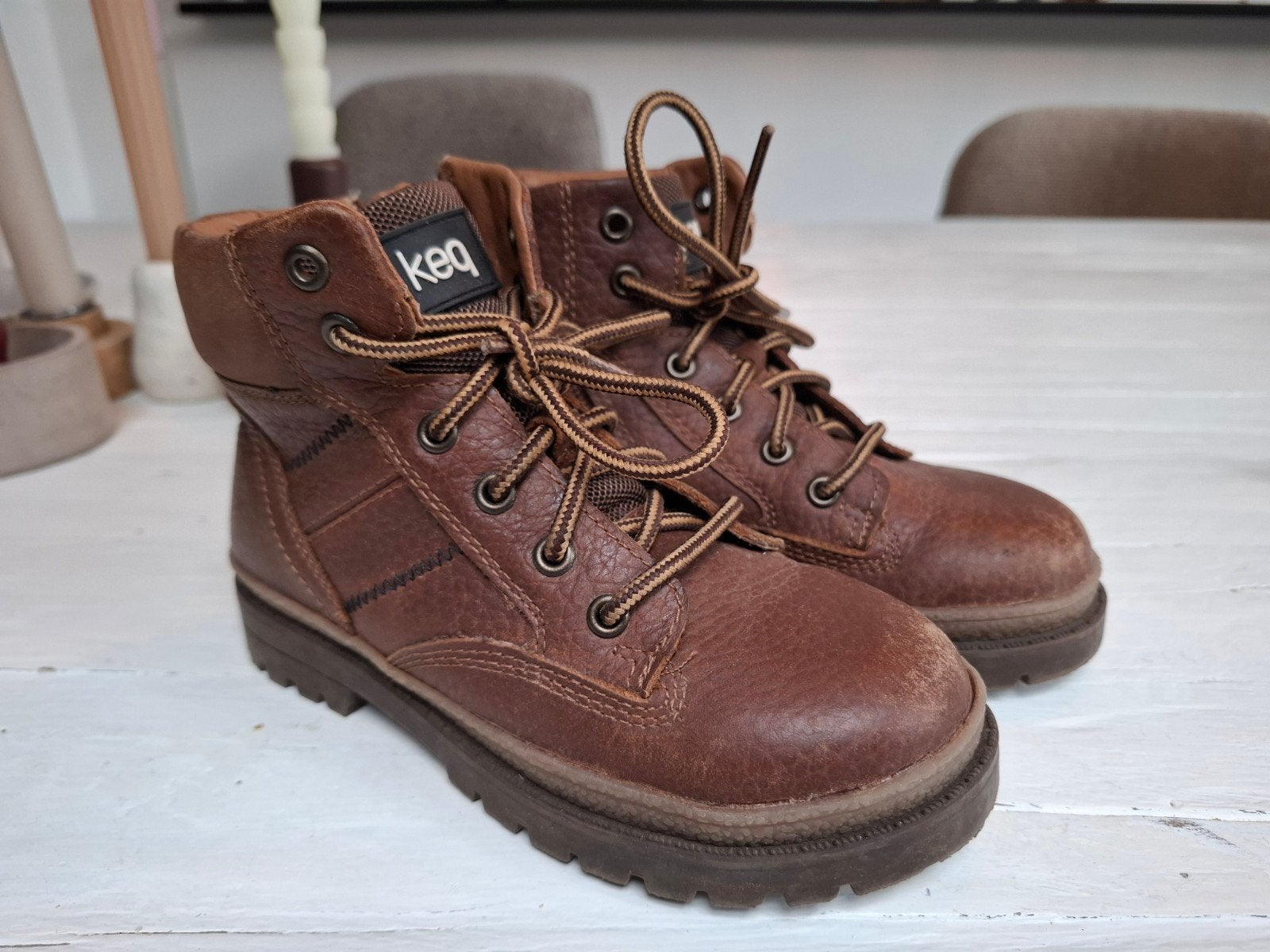leren schoenen van Keq maat 30, Ophalen of Verzenden, Zo goed als nieuw, Jongen, Schoenen