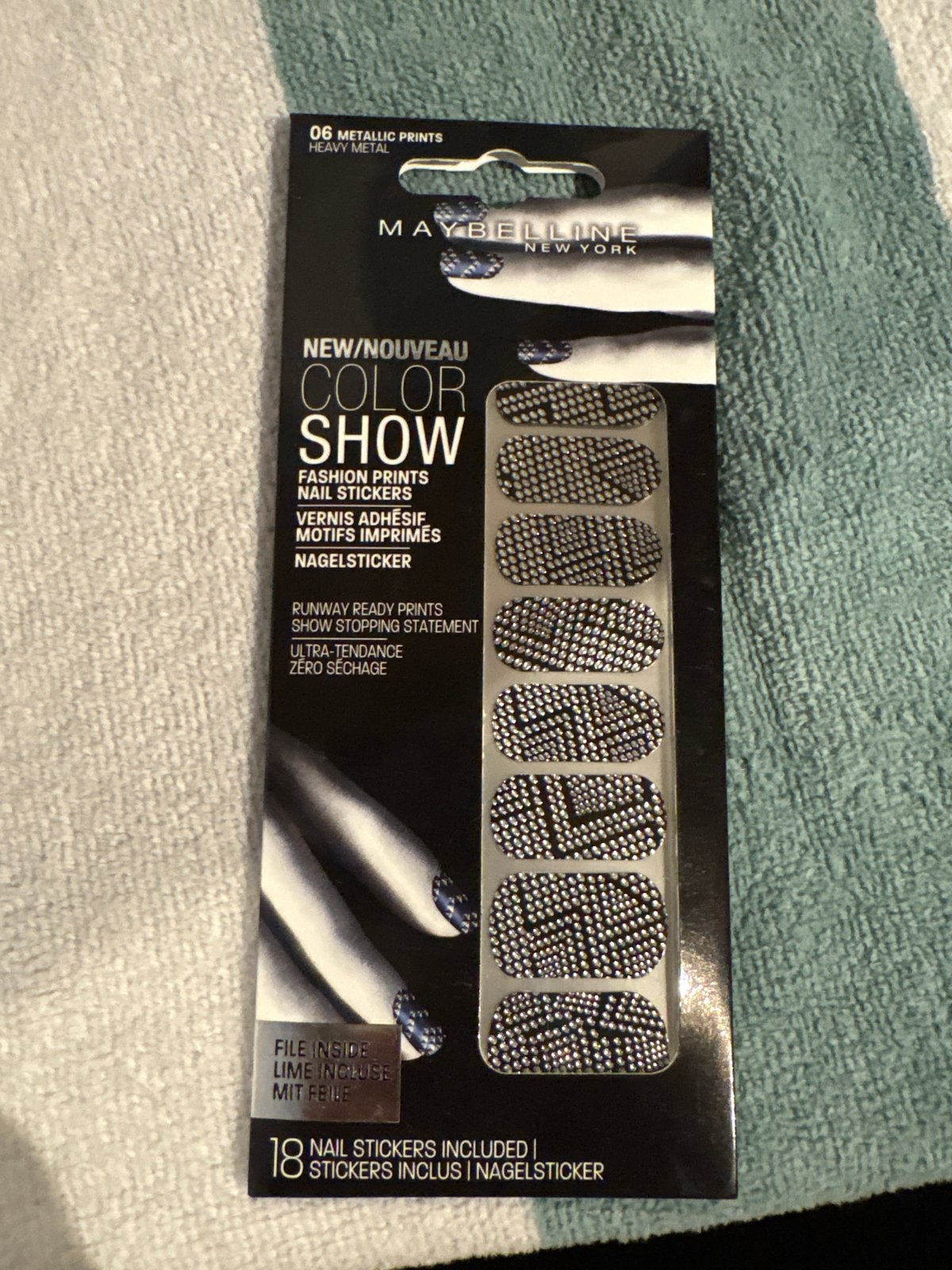 Partij Maybelline Color Show Nagellak Stickers - Heavy Metal, Verzenden, Nieuw, Overige typen