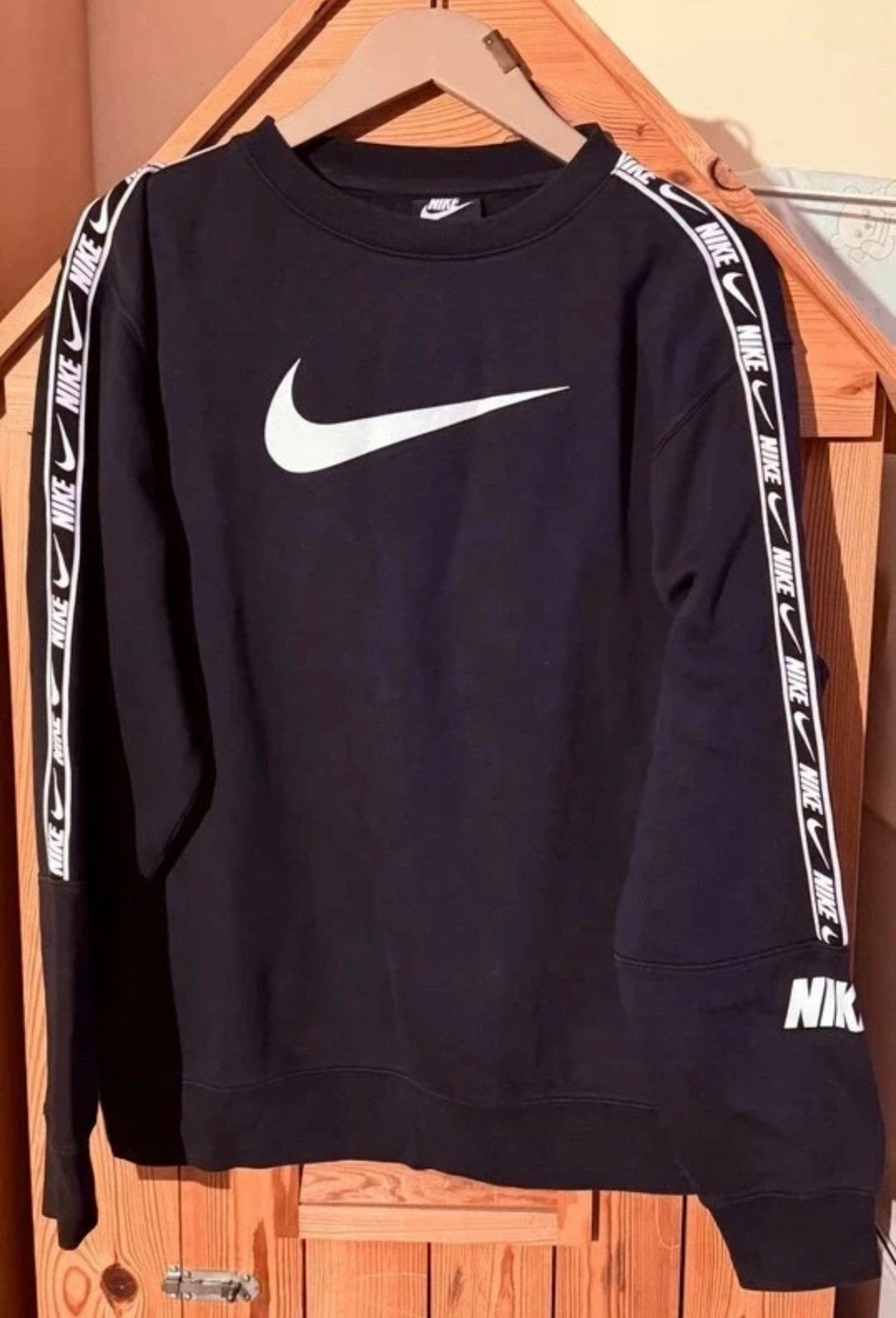 zwarte Nike Repeat Fleece Sweatshirt maat M, Ophalen of Verzenden, Zo goed als nieuw, Maat 48/50 (M), Zwart