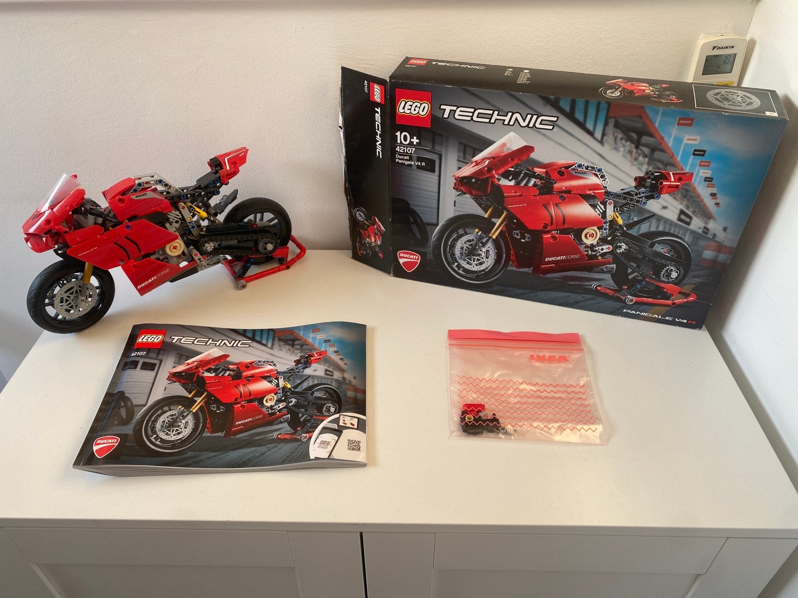 LEGO technic Ducati, Ophalen of Verzenden, Zo goed als nieuw, Auto