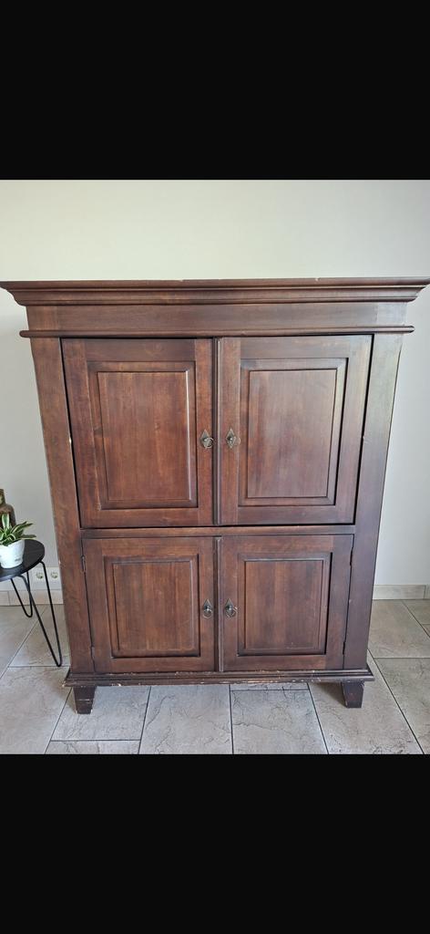 Houten computer kast, Huis en Inrichting, Kasten | Computermeubels, Ophalen, Gebruikt, 70 tot 120 cm, 120 tot 170 cm