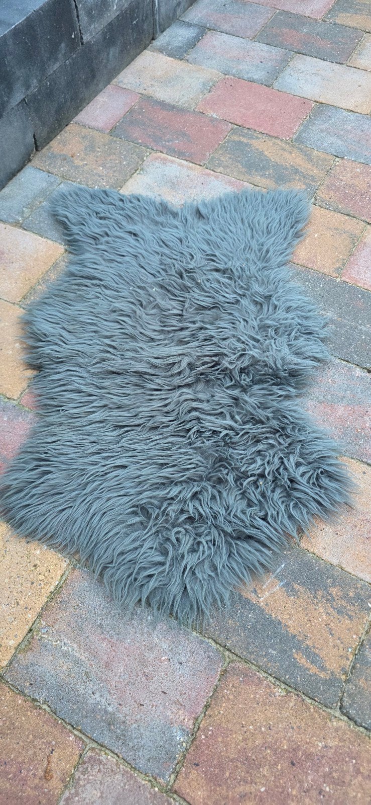 Knusse nep bont kleedjes in diverse kleuren en formaten, Ophalen of Verzenden, Grijs, Rechthoekig