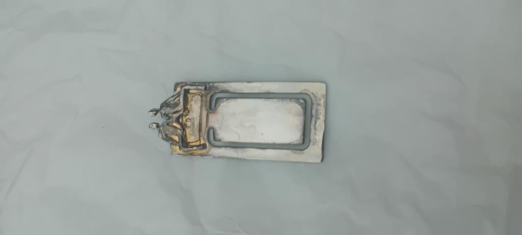 Zwaar verzilverde moneyclip, Ophalen of Verzenden