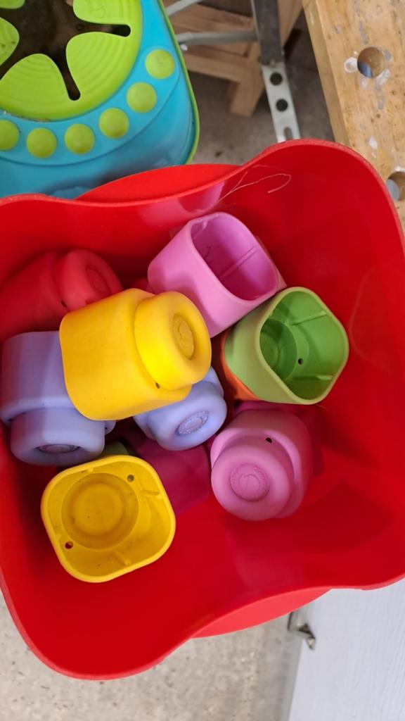 Clemmy Soft Touch & Play Sensory Bucket - Zachte Blokken, Ophalen, Zo goed als nieuw, Overige typen