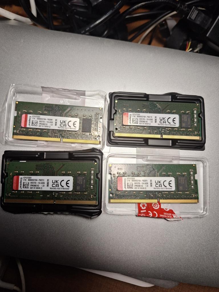 4x Kingston DDR4 RAM Geheugenmodules - 4x 8GB (32GB Totaal), DDR4, 8 GB, Ophalen of Verzenden, Zo goed als nieuw