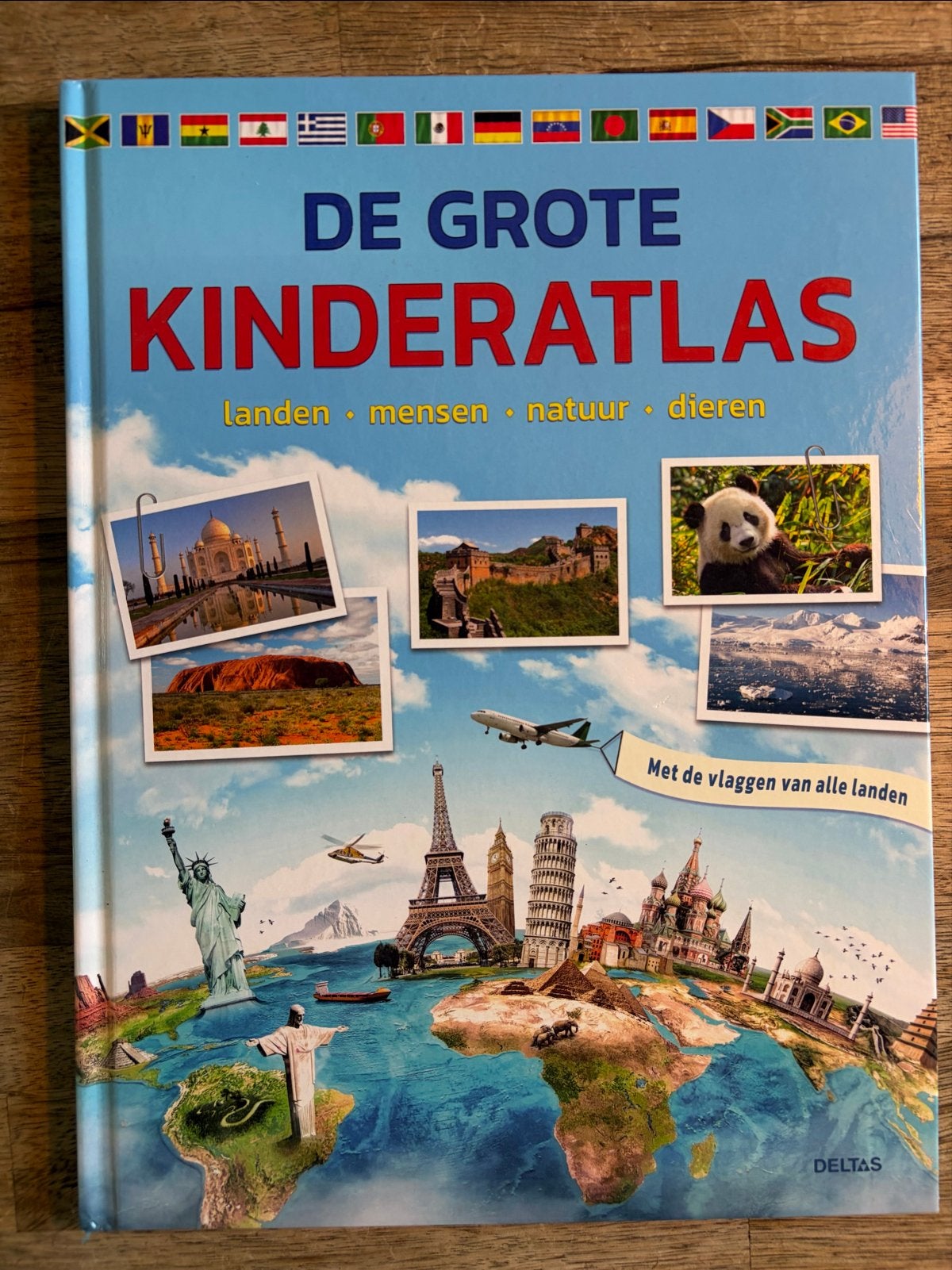 De Grote Kinderatlas: Landen, Mensen, Natuur, Dieren, Ophalen of Verzenden, Zo goed als nieuw
