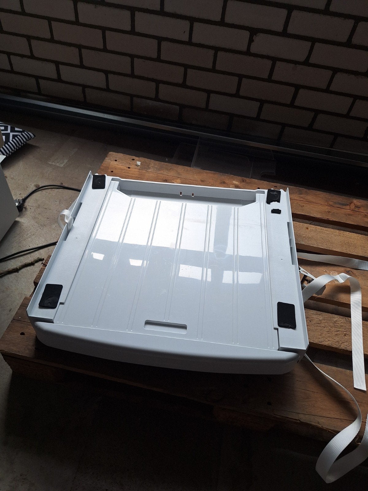 Wasmachine tussenstuk met uitschuifbaar werkblad, Witgoed en Apparatuur, Onderdelen en Toebehoren, Ophalen, Zo goed als nieuw