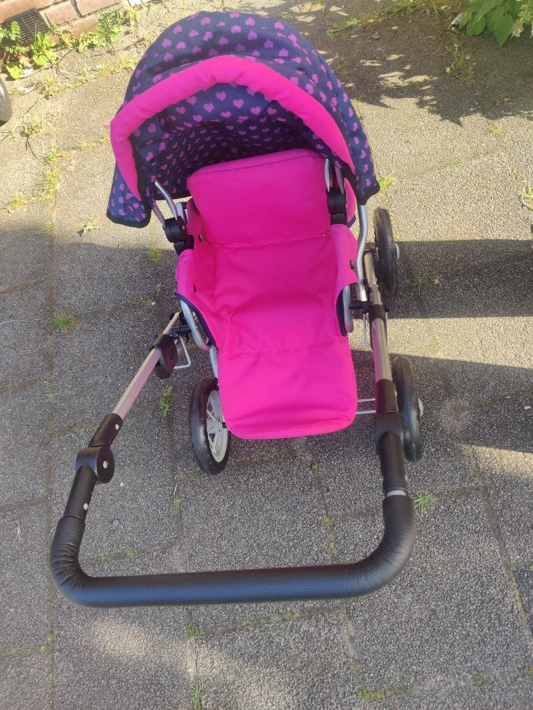 Poppenwagen Kinder – Roze / Kids Doll Stroller Pink, Ophalen, Zo goed als nieuw, Babypop