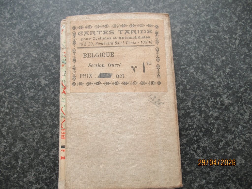 CARTES TARIDE-WEGENKAART FIETSERS + AUTO`S-TARIDE PARIS, Boeken, Atlassen en Landkaarten, Gelezen, Frankrijk, Ophalen of Verzenden