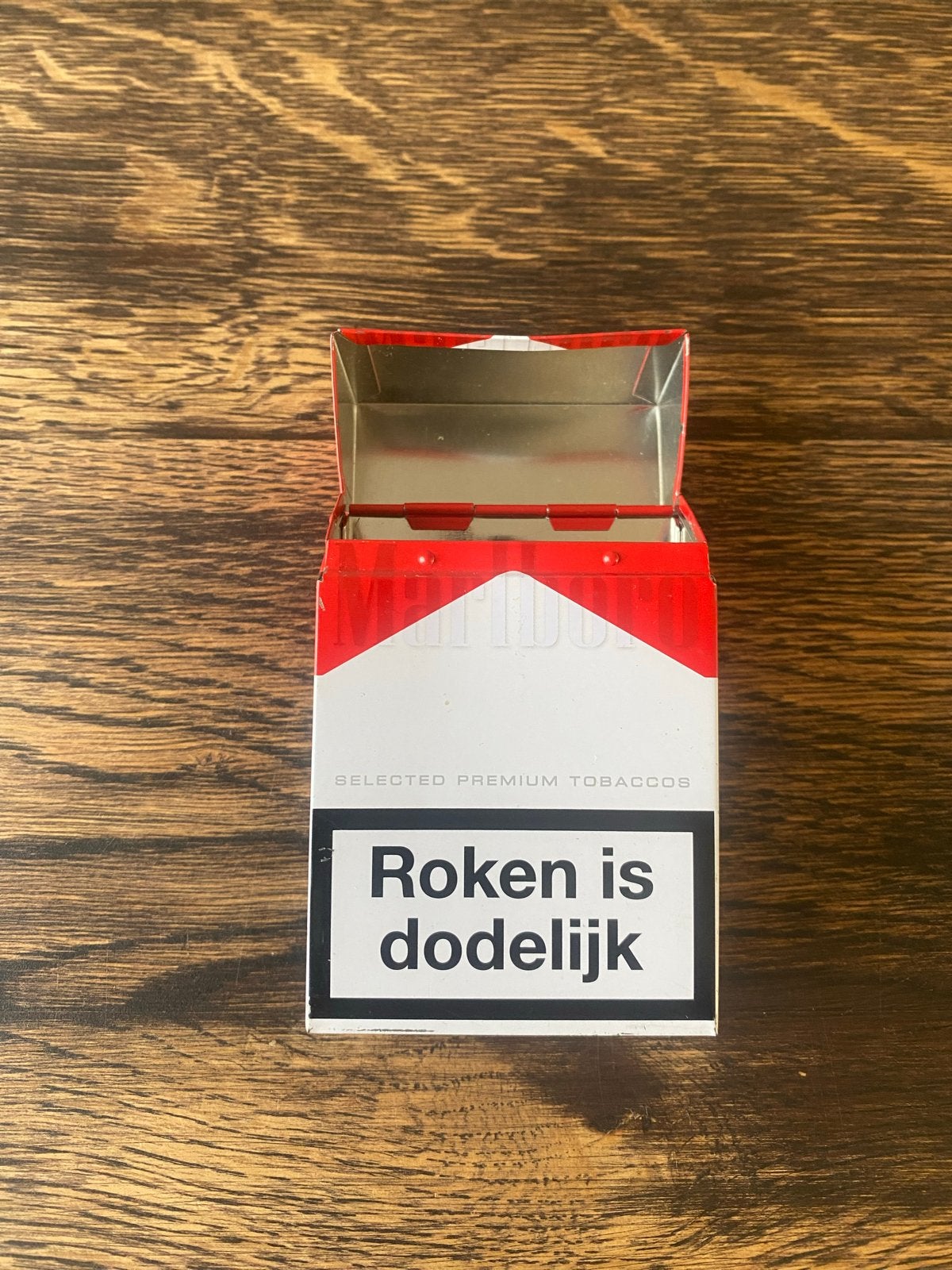 Marlboro Blik - Formaat Sigarettenpakje, Ophalen, Gebruikt, Tabaksdoos of Verpakking