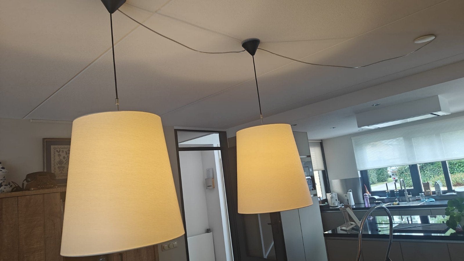 Set van 2 Moooi hanglampen, zo goed als nieuw, Ophalen, Zo goed als nieuw, Textiel
