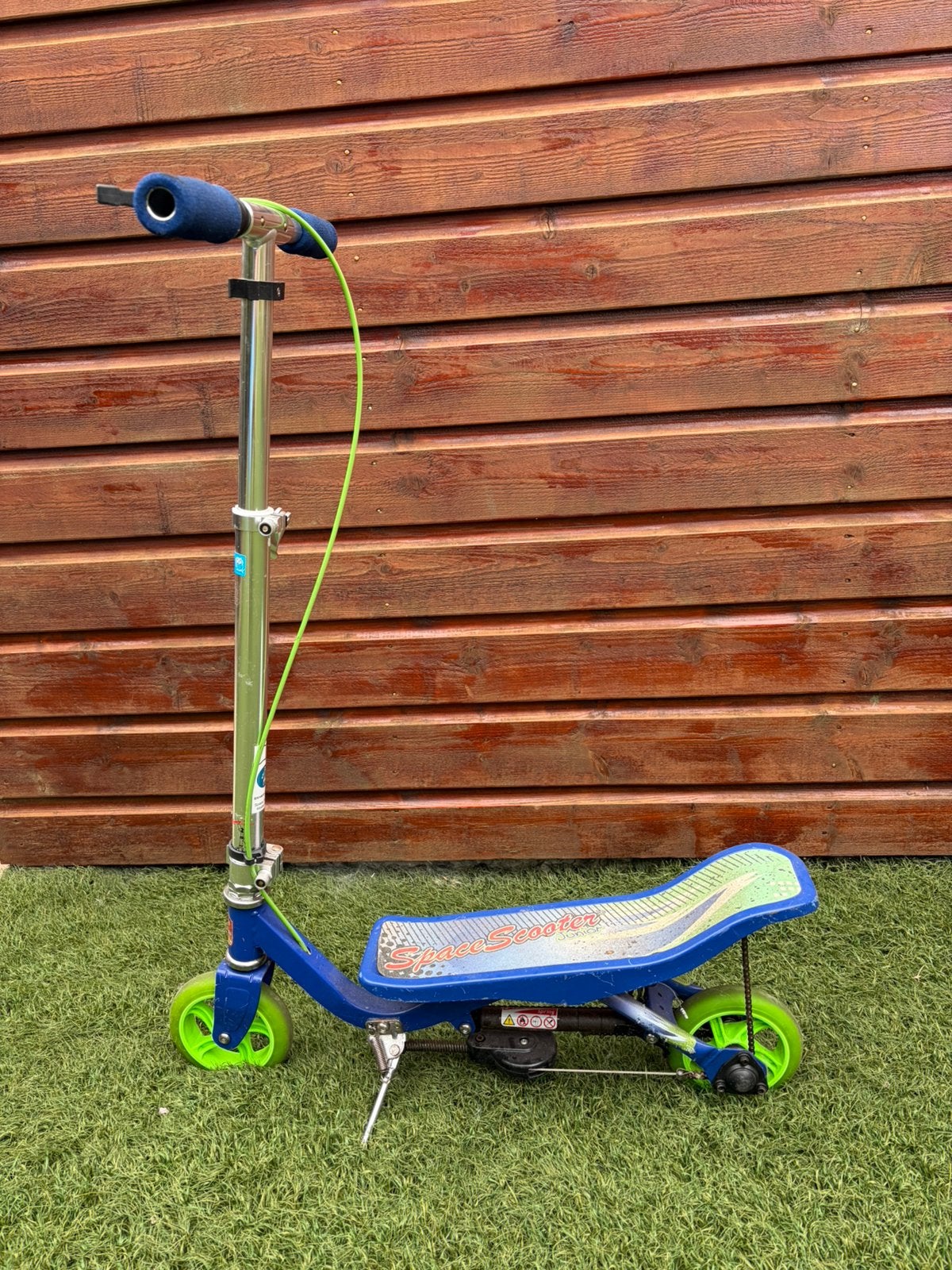 SpaceScooter blauw met groen, Ophalen, Zo goed als nieuw, Overige typen