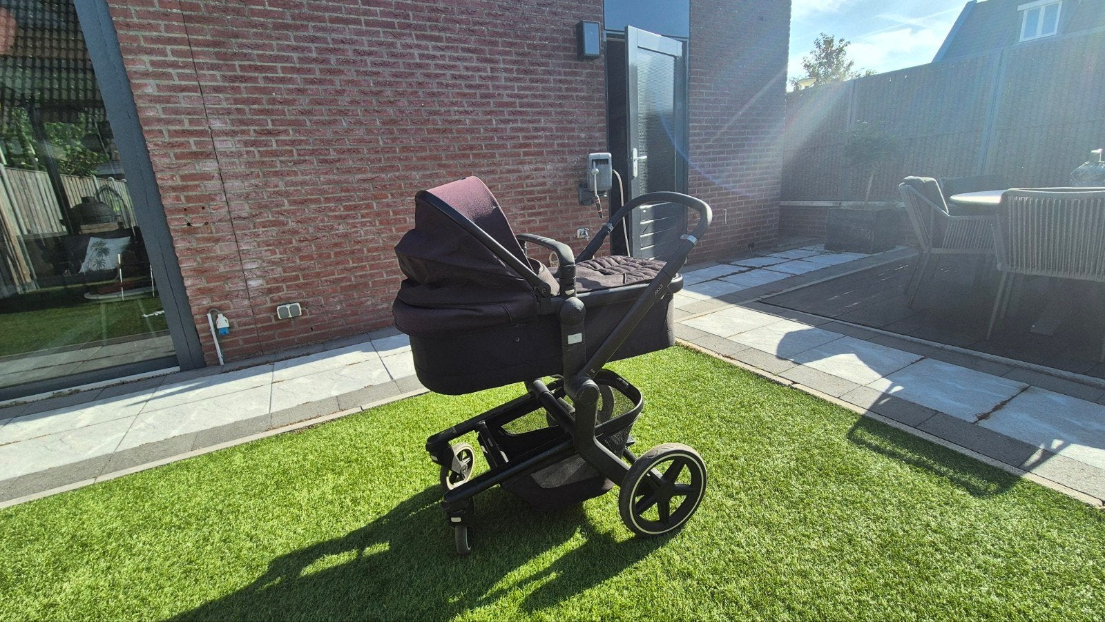 Joolz Day+ combi kinderwagen zwart met accessoires, Zo goed als nieuw, Combiwagen, Verstelbare duwstang, Ophalen
