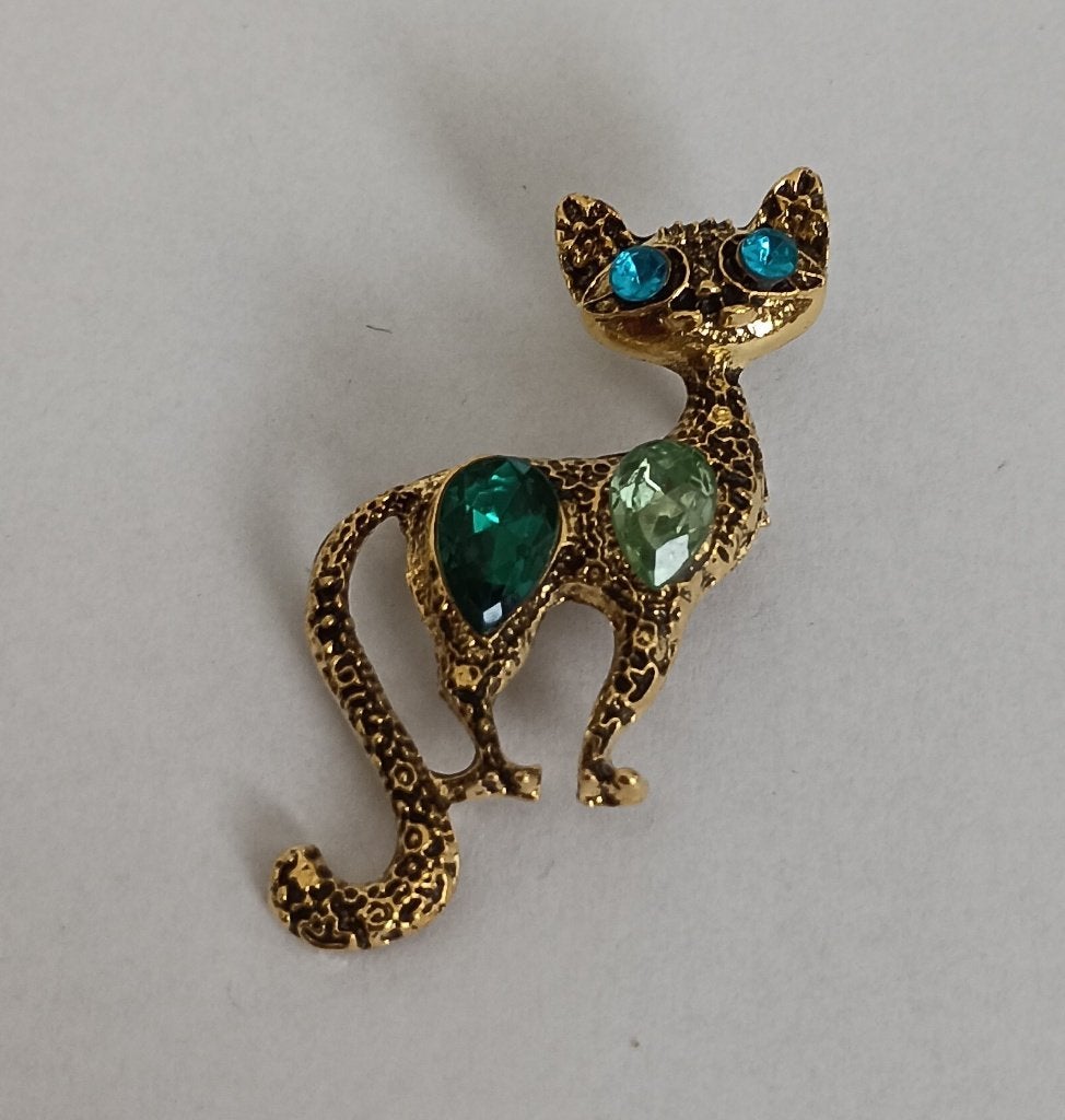 Kat broche, Overige materialen, 4 tot 7 cm, Overige kleuren, Nieuw