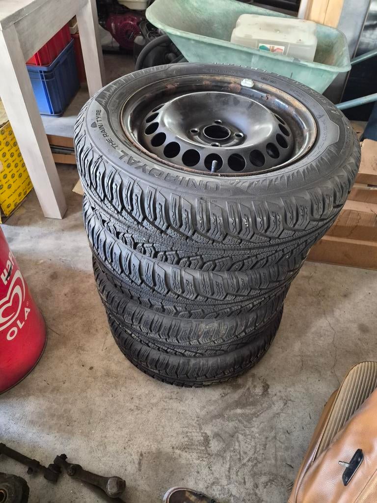 Winterbanden 4x100 185/65 r 15, Ophalen, Gebruikt